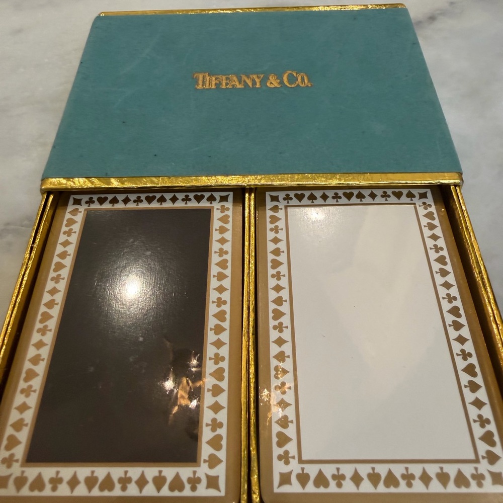 NWOT Tiffany & Co. Black and White Playing Cards